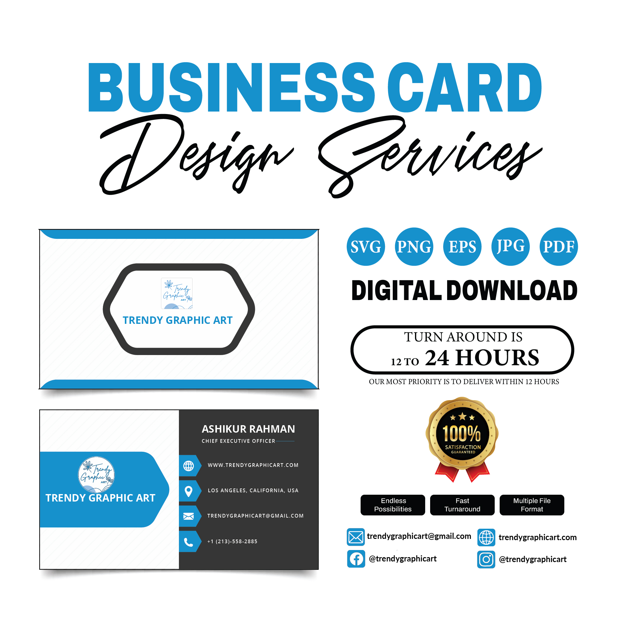 Custom Business Card Design Service – Professional, Print-Ready & Brand-Focused